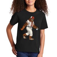 Bigfoot Baseball Sasquatch Playing Baseball Player Kids T-Shirt