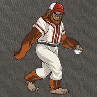 Bigfoot Baseball Sasquatch Playing Baseball Player Cotton Canvas Backpack