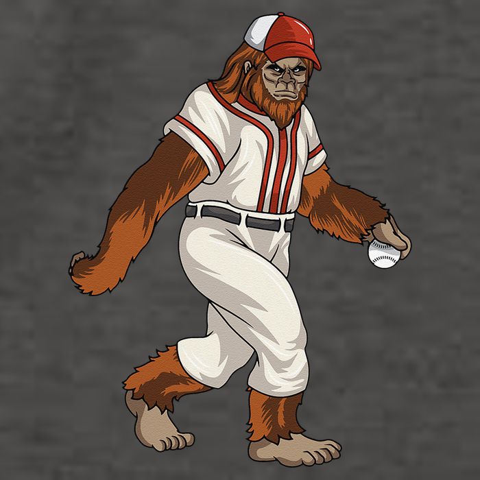 Bigfoot Baseball Sasquatch Playing Baseball Player Vector Backpack