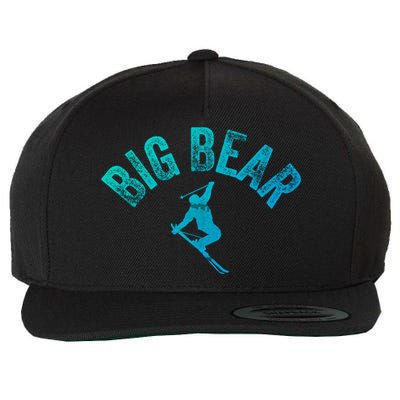 Big Bear Ski Vintage Skiing Big Bear Retro California Style Cute Gift Wool Snapback Cap
