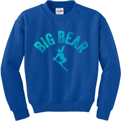 Big Bear Ski Vintage Skiing Big Bear Retro California Style Cute Gift Kids Sweatshirt