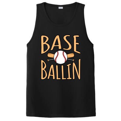 Baseball Ballin Sports Player Lover Coach Graphic Great Gift PosiCharge Competitor Tank