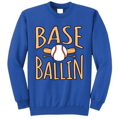 Baseball Ballin Sports Player Lover Coach Graphic Great Gift Sweatshirt