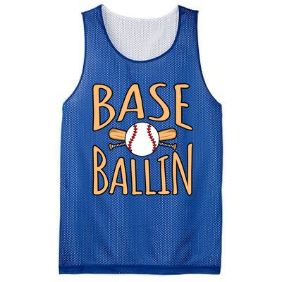 Baseball Ballin Sports Player Lover Coach Graphic Great Gift Mesh Reversible Basketball Jersey Tank