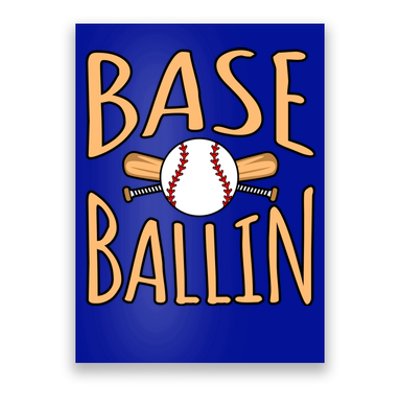 Baseball Ballin Sports Player Lover Coach Graphic Great Gift Poster