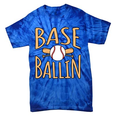 Baseball Ballin Sports Player Lover Coach Graphic Great Gift Tie-Dye T-Shirt