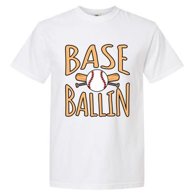 Baseball Ballin Sports Player Lover Coach Graphic Great Gift Garment-Dyed Heavyweight T-Shirt