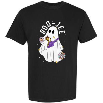 Boujee BooJee Spooky Season Cute Ghost Halloween Costume Garment-Dyed Heavyweight T-Shirt