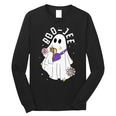 Boujee BooJee Spooky Season Cute Ghost Halloween Costume Long Sleeve Shirt