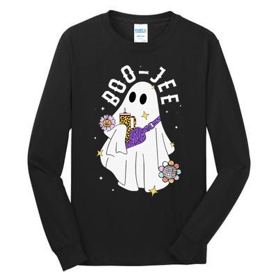 Boujee BooJee Spooky Season Cute Ghost Halloween Costume Tall Long Sleeve T-Shirt