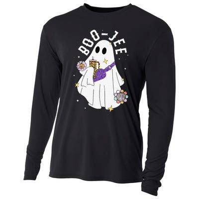 Boujee BooJee Spooky Season Cute Ghost Halloween Costume Cooling Performance Long Sleeve Crew