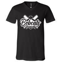 Bobcat Baseball Sport Baseball V-Neck T-Shirt