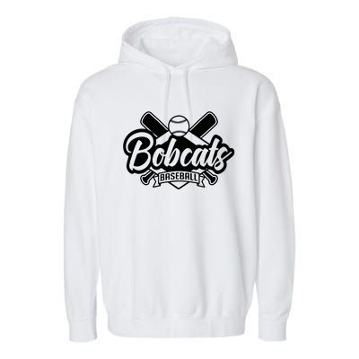 Bobcat Baseball Sport Baseball Garment-Dyed Fleece Hoodie