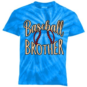 Baseball Brother Sports Player Lover Coach Graphic Gift Kids Tie-Dye T-Shirt