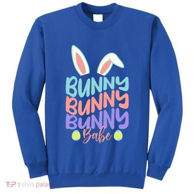 Bunny Babe Sweet Rabbit Design Clothes Gift Funny Gift Tall Sweatshirt