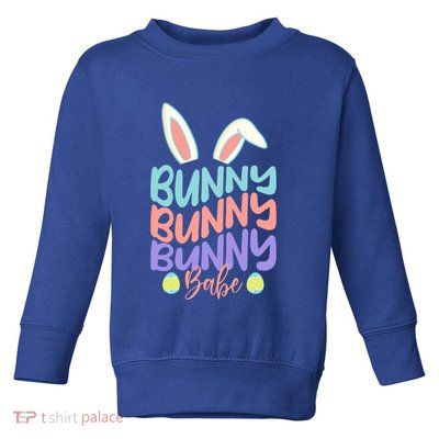 Bunny Babe Sweet Rabbit Design Clothes Gift Funny Gift Toddler Sweatshirt
