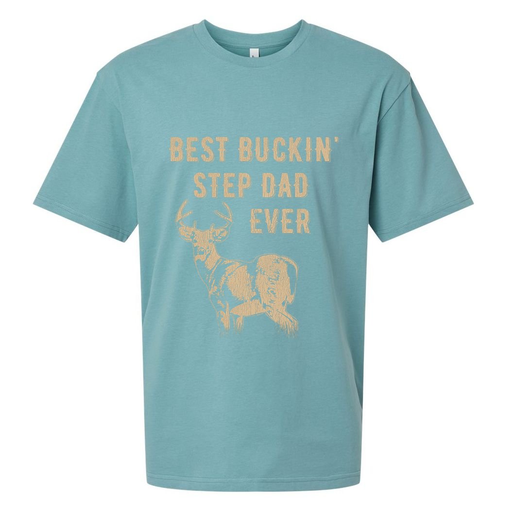 Best Buckin Stepdad Ever Deer Hunter FatherS Day Gift Sueded Cloud Jersey T-Shirt