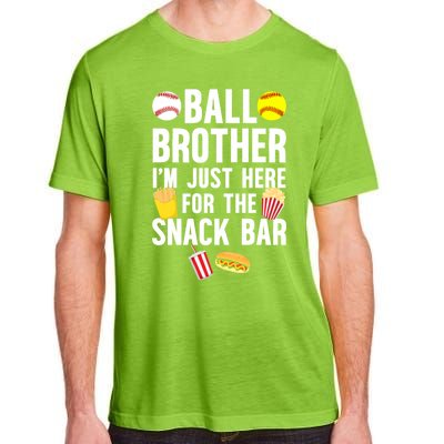 Ball Brother Snack Bar Baseball Softball Brother Gift Adult ChromaSoft Performance T-Shirt