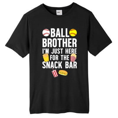 Ball Brother Snack Bar Baseball Softball Brother Gift Tall Fusion ChromaSoft Performance T-Shirt