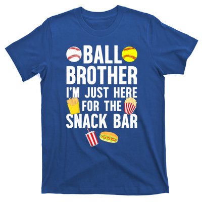 Ball Brother Snack Bar Baseball Softball Brother Gift T-Shirt