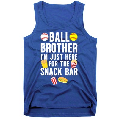 Ball Brother Snack Bar Baseball Softball Brother Gift Tank Top