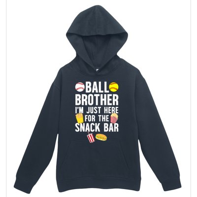 Ball Brother Snack Bar Baseball Softball Brother Gift Urban Pullover Hoodie