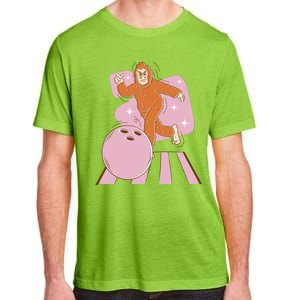 Bigfoot Bowling Sasquatch Funny Adult ChromaSoft Performance T-Shirt