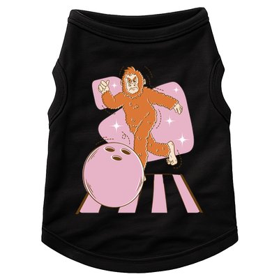 Bigfoot Bowling Sasquatch Funny Doggie Tank