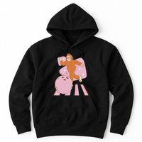 Bigfoot Bowling Sasquatch Funny Hoodie