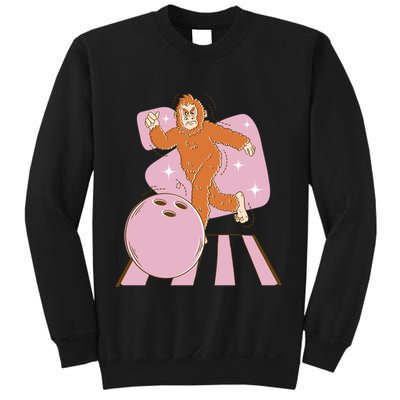 Bigfoot Bowling Sasquatch Funny Sweatshirt