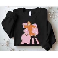Bigfoot Bowling Sasquatch Funny Sweatshirt