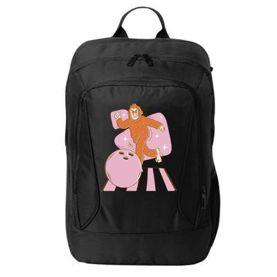 Bigfoot Bowling Sasquatch Funny City Backpack