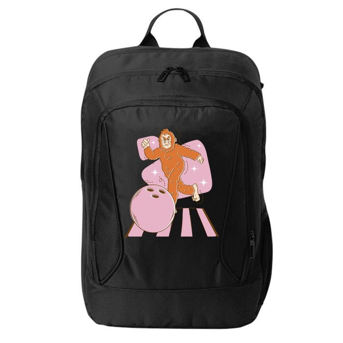 Bigfoot Bowling Sasquatch Funny City Backpack