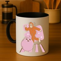 Bigfoot Bowling Sasquatch Funny Coffee Mug