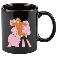 Bigfoot Bowling Sasquatch Funny 11oz C Handle Ceramic Mug