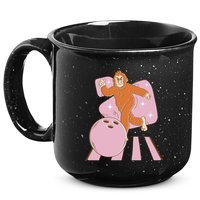 Bigfoot Bowling Sasquatch Funny 15oz Campfire Ceramic Mug