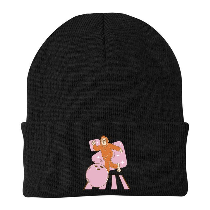 Bigfoot Bowling Sasquatch Funny Beanie