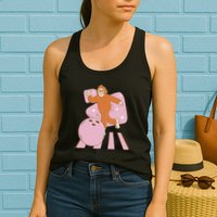 Bigfoot Bowling Sasquatch Funny Womens Tank Top