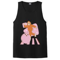 Bigfoot Bowling Sasquatch Funny PosiCharge Competitor Tank