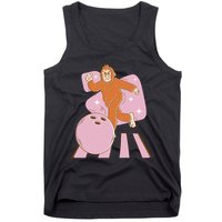 Bigfoot Bowling Sasquatch Funny Tank Top