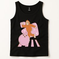 Bigfoot Bowling Sasquatch Funny Tank Top