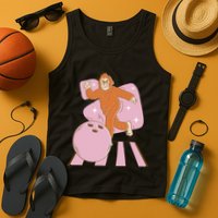 Bigfoot Bowling Sasquatch Funny Tank Top