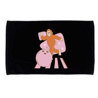 Bigfoot Bowling Sasquatch Funny Microfiber Hand Towel