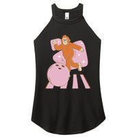 Bigfoot Bowling Sasquatch Funny Women's Perfect Tri Rocker Tank
