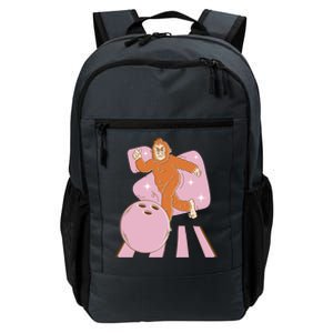 Bigfoot Bowling Sasquatch Funny Daily Commute Backpack