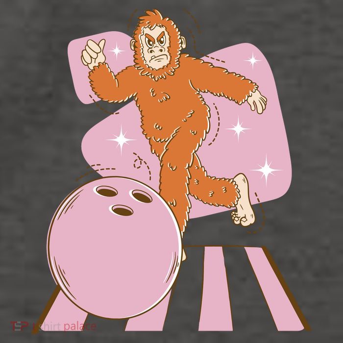 Bigfoot Bowling Sasquatch Funny Vector Backpack