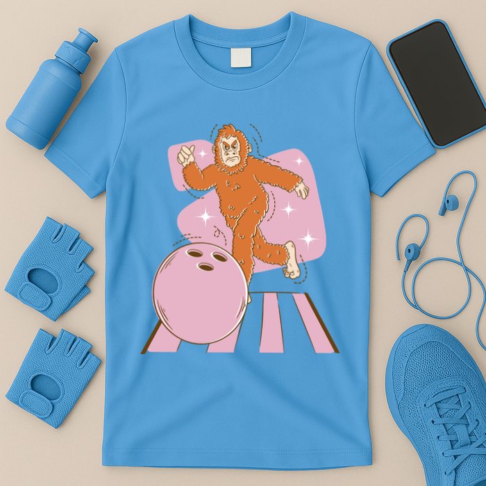 Bigfoot Bowling Sasquatch Funny T-Shirt