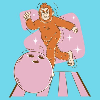 Bigfoot Bowling Sasquatch Funny T-Shirt