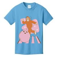 Bigfoot Bowling Sasquatch Funny Kids T-Shirt