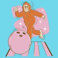 Bigfoot Bowling Sasquatch Funny Kids T-Shirt